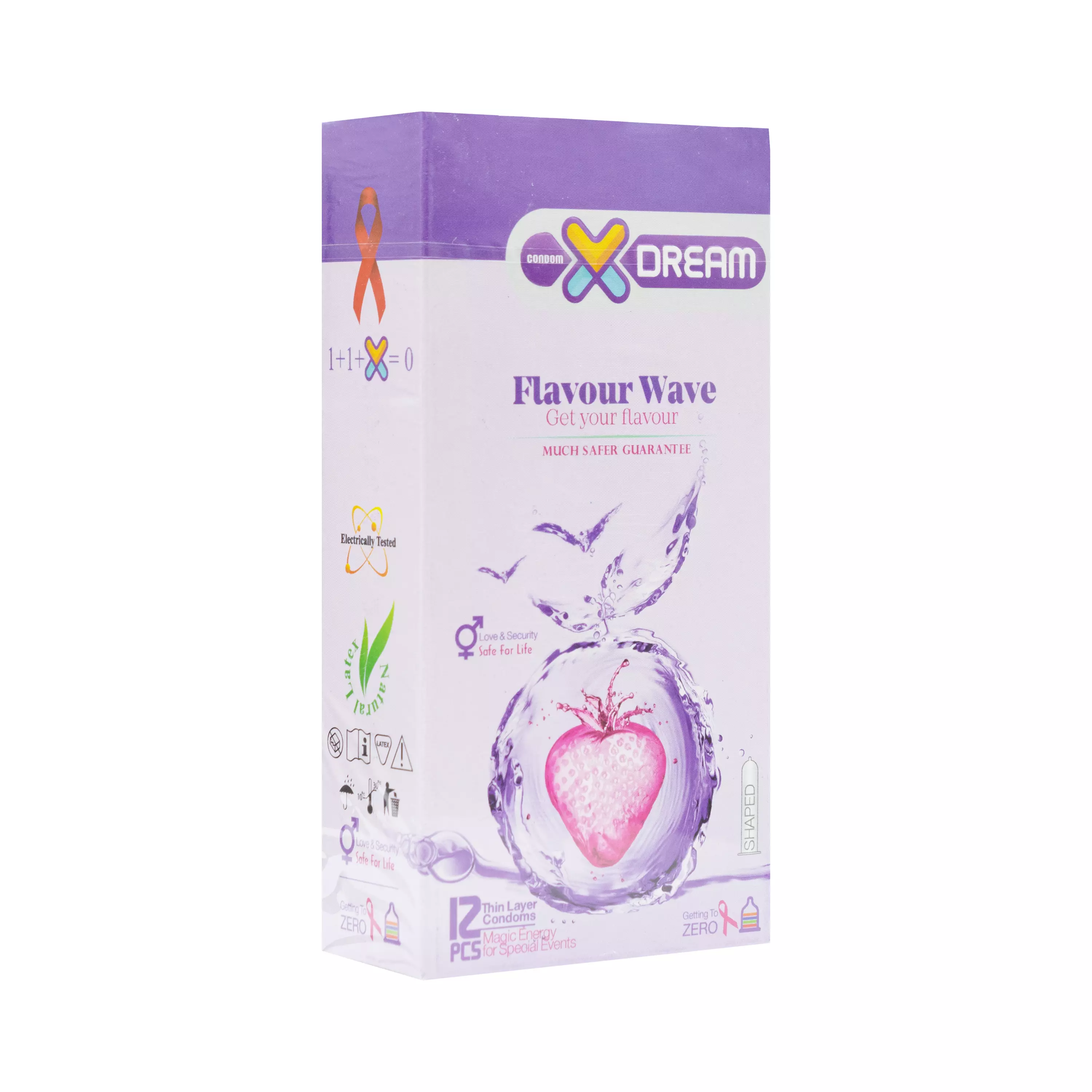 کاندوم Flavour Wave بسته 12 عددی ایکسدریم